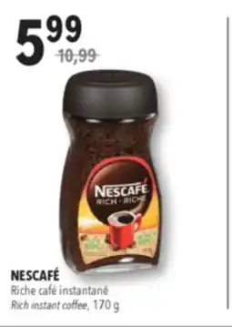 Familiprix NESCAFÉ, Rich instant coffee, 170 g offer