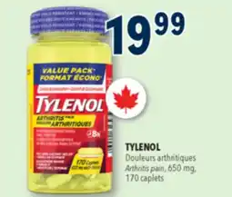 Familiprix TYLENOL, Arthritis pain, 650 mg, 170 caplets offer