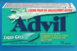 Familiprix ADVIL, Ibuprofen, 200mg, 72capsules or 70mini capsules or Nighttime, 40capsules 1549 offer