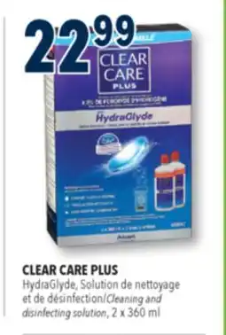 Familiprix CLEAR CARE PLUS, HydraGlyde, Cleaning and disinfecting solution, 2 x 360 ml offer