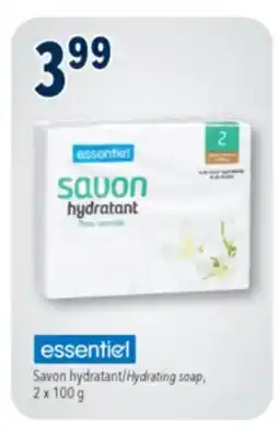 Familiprix ESSENTIEL, Hydrating soap, 2 x 100 g offer