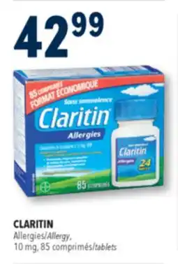 Familiprix CLARITIN,Allergy, 10 mg, 85 tablets offer