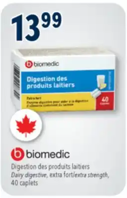 Familiprix BIOMEDIC, Dairy digestive, extra strength, 40 caplet offer