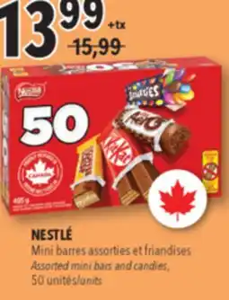 Familiprix NESTLÉ Assorted mini bars and candies, 50 units offer