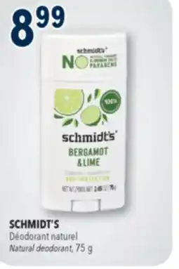 Familiprix SCHMIDT'S Natural deodorant, 75g offer