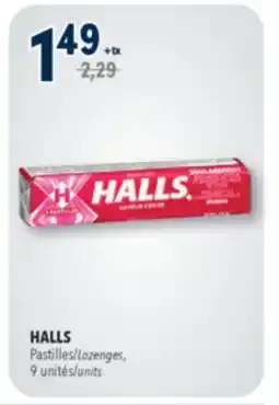 Familiprix HALLS, Lozenges, 9 units offer