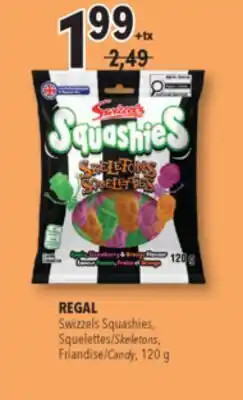Familiprix REGAL, Swizzels Squashies, Skeletons, Candy, 120 g offer