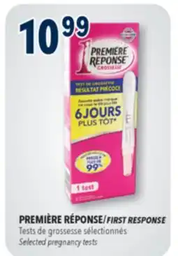 Familiprix FIRST RESPONSE, Selected pregnancy tests offer