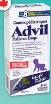 Familiprix ADVIL, Ibuprofen, Junior/Pediatric drops, children's or Junior, selected products offer
