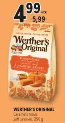 Familiprix WERTHER'S ORIGINAL, Soft caramels, 250 g offer