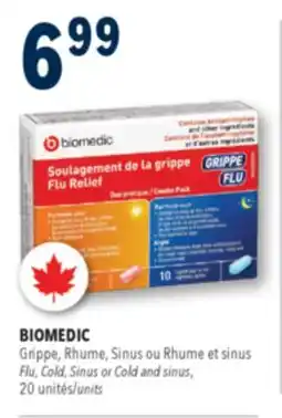 Familiprix Biomedic combo pack day/night flu relief caplets 20un offer