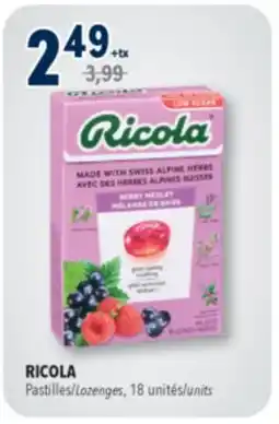 Familiprix RICOLA, Lozenges, 18 units offer