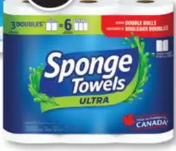 Familiprix SPONGE TOWELS Ultra Pro, Paper towels, 3 double rolls offer