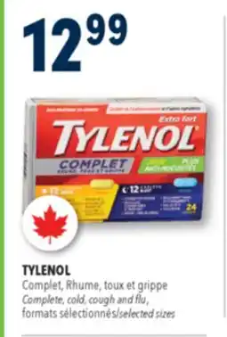 Familiprix TYLENOL, Complete, Cold, Cough and Flu, Selected Sizes offer