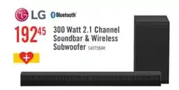 The Brick LG 300 Watt 2.1 Channel Soundbar & Wireless Subwoofer offer