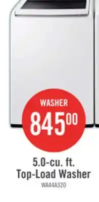 The Brick Samsung 5 Cu. Ft. Top-Load Washer and 7.2 Cu. Ft. Electric Dryer - White offer