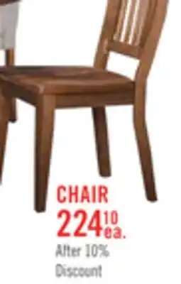 The Brick Cedar Dining Chair with Polyester Fabric, Pine Wood - Beige offer
