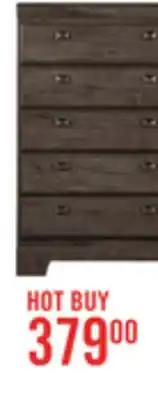 The Brick Yorkdale Bedroom Chest of Drawers, 5-Drawer, 31.1W x 47.4H, Made in Canada - Brown offer