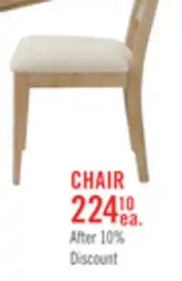 The Brick Aspen Dining Chair with Fabric Seat & Back - Natural offer
