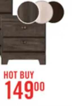 The Brick Yorkdale Bedside 2-Drawer Nightstand, 23.5W x 24.7H, Made in Canada - Brown offer