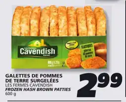IGA CAVENDISH FROZEN HASH BROWN PATTIES offer