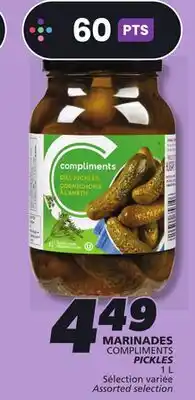 IGA COMPLIMENTS PICKLES offer