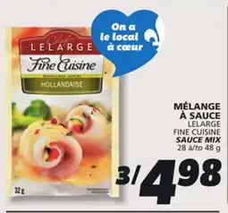 IGA LELARGE FINE CUISINE SAUCE MIX offer