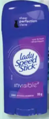 IGA LADY SPEED STICK ANTIPERSIPIRANT OR DEODORANT offer