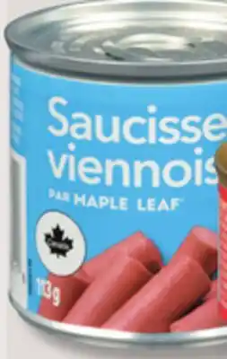IGA MAPLE LEAF VIENNA SAUSAGE offer