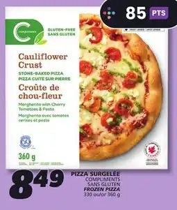 IGA COMPLIMENTS FROZEN PIZZA offer