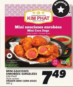 IGA KIM PHAT Style coréen FROZEN MINI CORN DOGS offer
