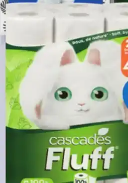 IGA CASCADES FLUFF PAPER TOWELS, BATHROOM TISSUE OR FACIAL TISSUES offer