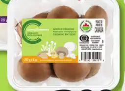IGA COMPLIMENTS ORGANIC WHOLE CREMINI MUSHROOMS offer