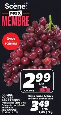 IGA SEEDLESS RED GRAPES offer