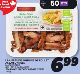IGA MARCANGELO SEASONED CHICKEN BREAST STRIPS offer
