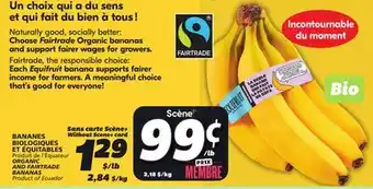 IGA ORGANIC AND FAIRTRADE BANANAS offer
