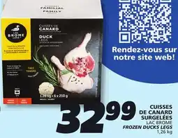 IGA LAC BROME FROZEN DUCKS LEGS offer