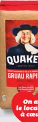 IGA QUAKER GRUAU RAPIDE INSTANT OATMEAL offer