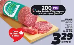 IGA COMPLIMENTS SALAMI offer