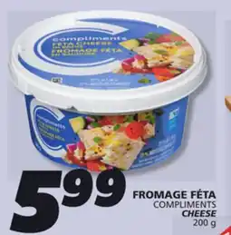IGA COMPLIMENTS CHEESE offer