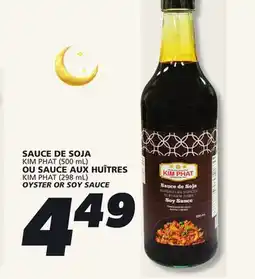 IGA KIM PHAT (298 mL) OYSTER OR SOY SAUCE offer