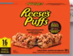 IGA REESE'S PUFFS (385 g) BARS OR CEREAL offer
