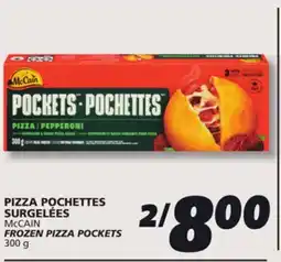 IGA McCAIN FROZEN PIZZA POCKETS offer
