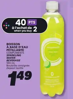 IGA COMPLIMENTS SPARKLING WATER BEVERAGE offer