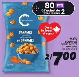 IGA COMPLIMENTS POPCORN offer