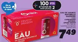 IGA ONIBI CARBONATED NATURAL SPRING WATER offer