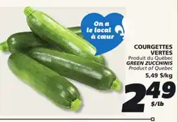 IGA GREEN ZUCCHINIS offer