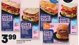 Metro TRANCHES OU BURGER VÉGÉ GUSTA | GUSTA VEGGIE SLICES OR BURGER offer