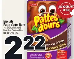 Metro BISCUITS PATTE D'OURS DARE | DARE BEAR PAWS COOKIES offer