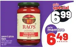 Metro SAUCE À PIZZA RAO'S | RAO'S PIZZA SAUCE offer